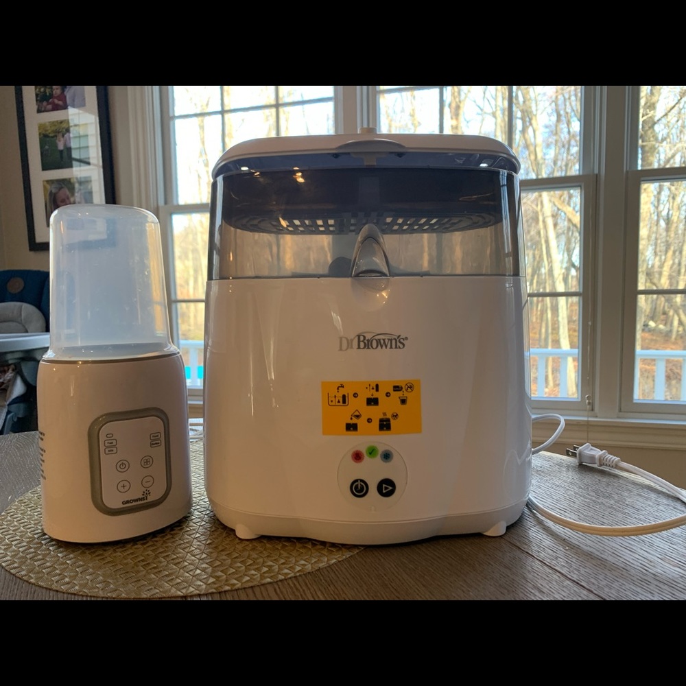 Dr. Brown’s Baby Bottle sanitizer and baby Bottle warmer